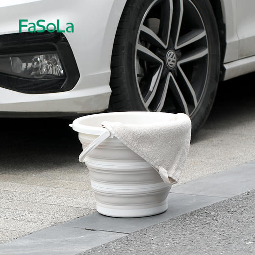 FaSoLa可折叠水桶加厚手提家用大容量便携式户外旅游学生宿舍桶盆 商品图8