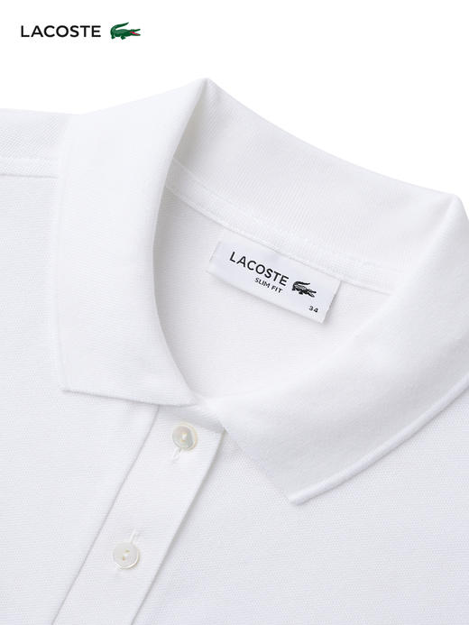 【海南专供价】Lacoste法国鳄鱼女装休闲风黑色百搭修身长袖翻领POLO衫PF5464-98 商品图4