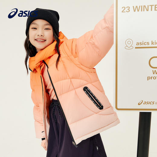 ASICS/亚瑟士童装2023年秋冬男女儿童宽松时尚设计感梭织羽绒服 商品图4