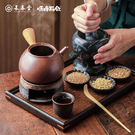 顺时而饮 | 侧把大壶 简约素雅 可用明火/炭火/电陶炉（赭色） 商品图0