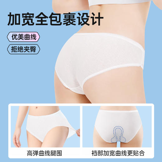 社群专属秒杀 | 国庆出游GRAREY 一次性纯棉无菌日抛女士内裤2包14条[福利品] 商品图1