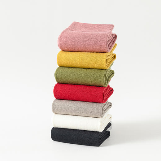 【活动商品，不退不换】柔软吸汗 棉棉中筒袜 一周搭配|七种颜色 点亮彩色的秋冬🌈 细腻亲肤|软糯绵柔 秋冬一起穿新疆长绒棉吧 商品图4