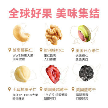 沃隆每日坚果175g妈妈款 孕妇健康坚果  坚果果干组合装 商品图7