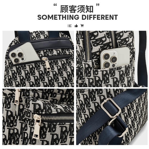 Safiya/索菲娅2023新款时尚轻便旅行背包双肩书包女大容量SF9160003Y 商品图8