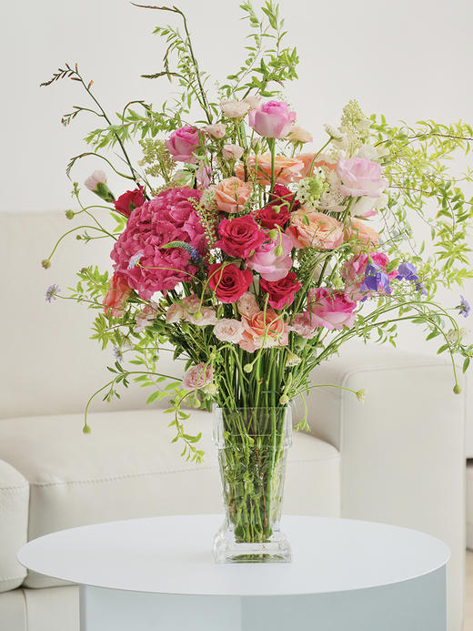 稀奇艺术罗马之心古典复古方形水晶玻璃花瓶客厅摆件 商品图4