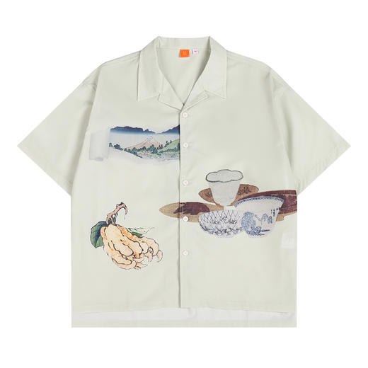 OADB/A31413A008/山水画古巴领衬衫 商品图4