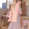 张心子【花香氤氲 】温柔风软糯毛毛外套吊带裙女短秋冬新款 U2309145 商品缩略图3