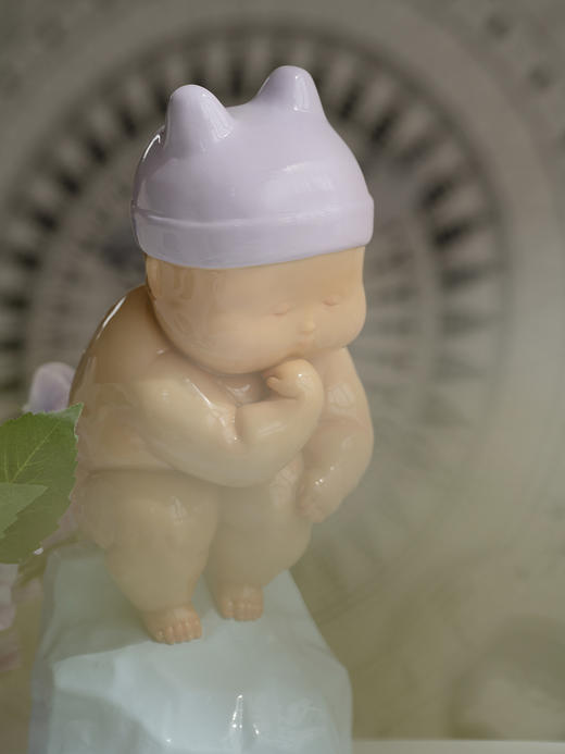 稀奇艺术瞿广慈人物雕塑《小小思想者》桌面摆件艺术品礼物 商品图3