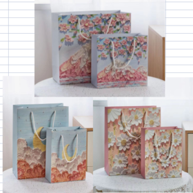 QT-123 油画风手提袋（大/中/小）