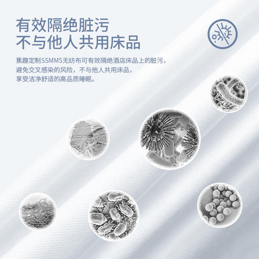 蕉趣Banana Trip一次性床单被套枕套床上用品三件套/四件套 商品图3