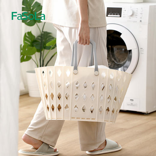 FaSoLa脏衣篓卫生间脏衣服收纳筐家用可折叠洗衣篮杂物整理收纳筐 商品图3