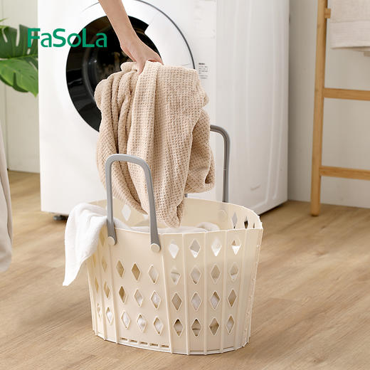 FaSoLa脏衣篓卫生间脏衣服收纳筐家用可折叠洗衣篮杂物整理收纳筐 商品图6