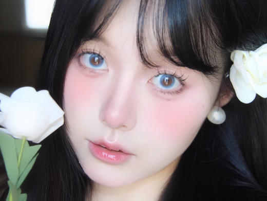 <月抛中直径>Jellydoll-冰玉蓝-14.2mm【月抛 0-1000度 含525/575】 商品图3
