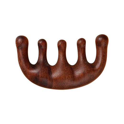 檀木按摩梳经络梳实木梳 传统工艺 不易变形 梳齿圆润 厚实质感 商品图3