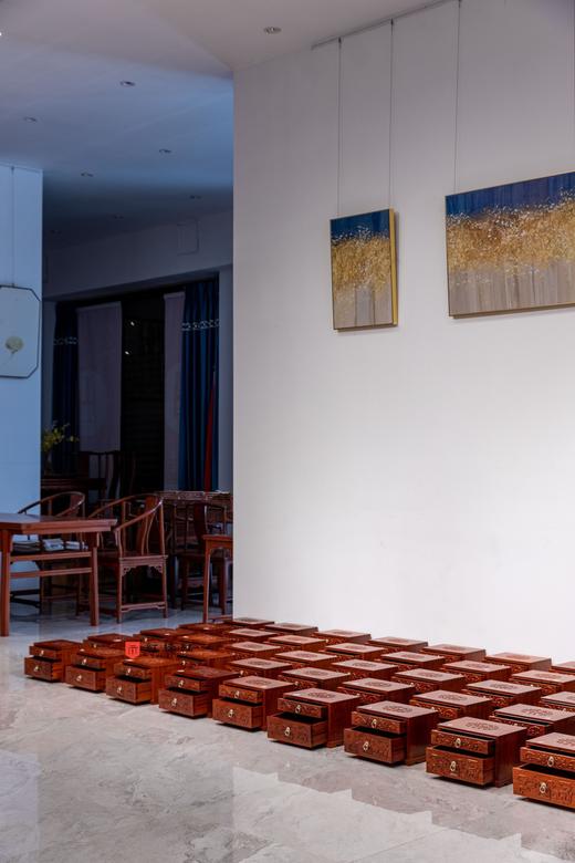 红桥红  家具严选  缅甸花梨（大果紫檀）【定制 茶叶盒】 商品图6