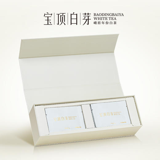 宝顶白芽峨眉高山白茶2020年紧压寿眉经典礼盒120g 商品图1