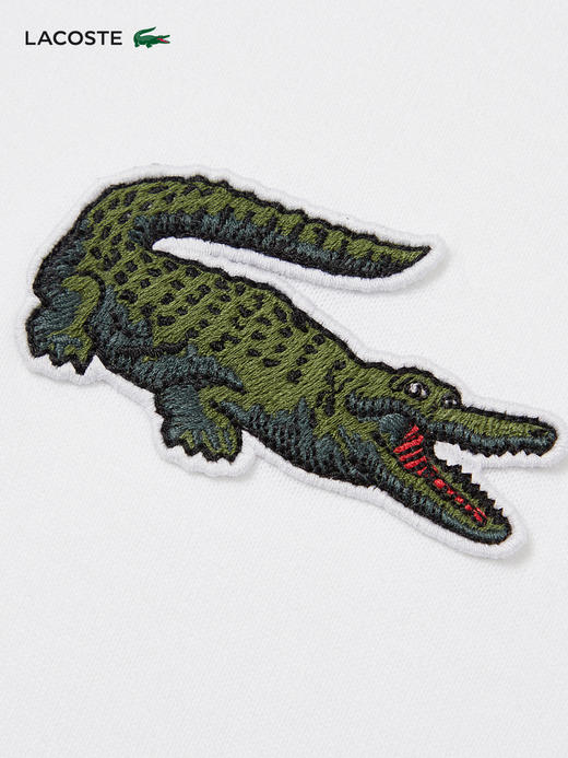 【海南专供价】Lacoste法国鳄鱼男女同款新款休闲圆领情侣短袖T恤衫TH0062-98 商品图6