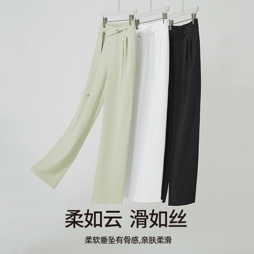 逸阳2023年春季新款 不挑腿型显腿长 飘带设计更时尚【逸阳甩甩裤】9907 商品图9