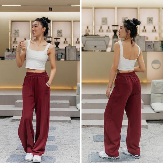 L RECNAVA [品质选择] 有加绒款 [90%棉]香蕉裤-中腰运动休闲长裤显瘦宽松裤 商品图8