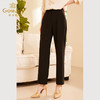 Gowani乔万尼商场同款秋新款休闲裤黑色直筒西裤ET3F627501 商品缩略图3
