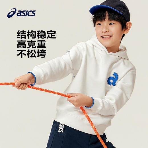 ASICS/亚瑟士童装卫衣2023冬季新款男女儿童保暖加厚运动连帽卫衣 商品图1