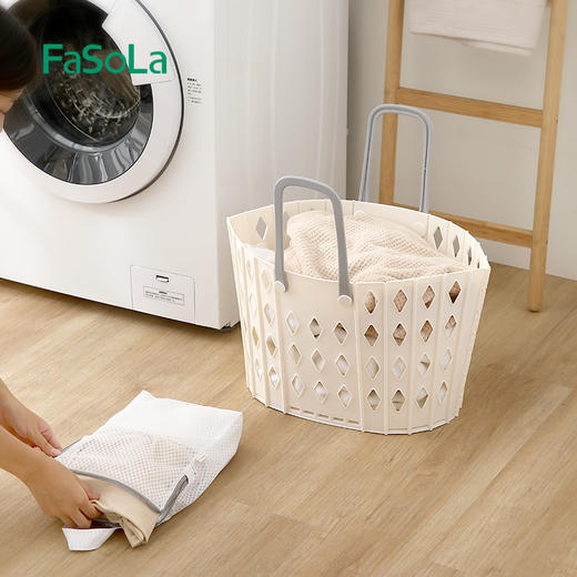FaSoLa脏衣篓卫生间脏衣服收纳筐家用可折叠洗衣篮杂物整理收纳筐 商品图5