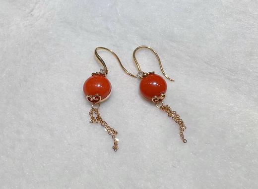 2F 美珊珠宝  珊瑚耳饰 商品图0