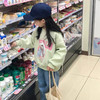 【高品质毛圈面料，舒适柔软透气性好！】儿童卡通卫衣2023新款秋款韩版印花女童圆领毛圈洋气上衣lm 商品缩略图0