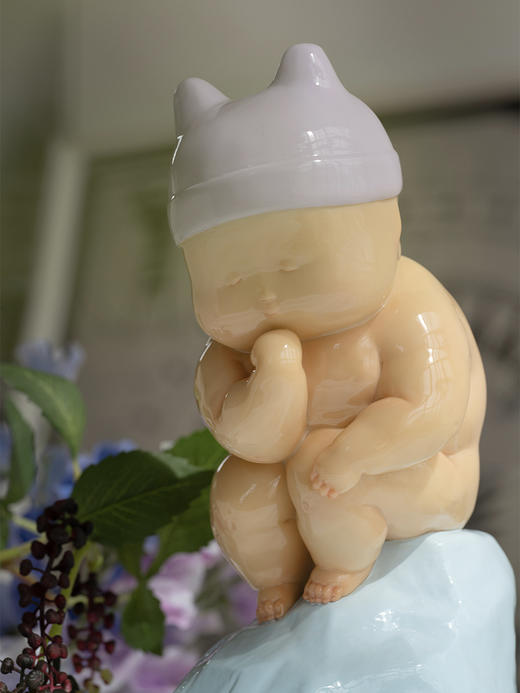 稀奇艺术瞿广慈人物雕塑《小小思想者》桌面摆件艺术品礼物 商品图5
