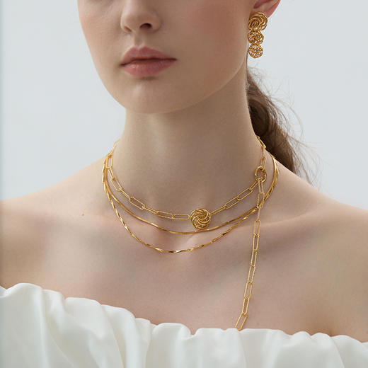 盐岛	琼花系列单花项链 商品图4