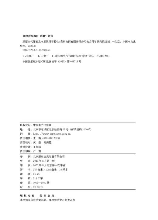 压缩空气储能发电系统调节特性 商品图3