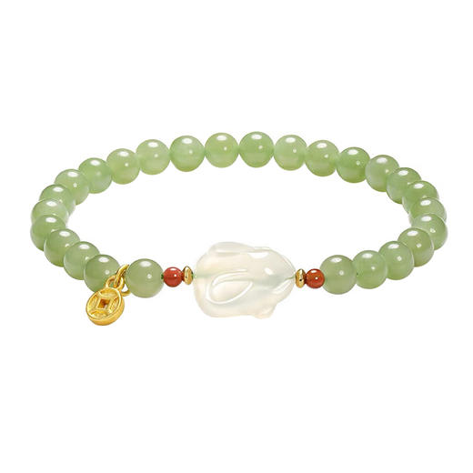 和田玉兔子手链 商品图1