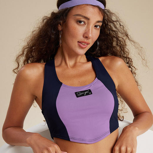 sisia2023新款泳衣女保守复古运动风显瘦温泉裙式分体泳衣高级感 商品图3