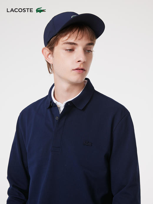 【海南专供价】Lacoste法国鳄鱼男士新款经典商务纯色长袖POLO衫PH6248-98 商品图3