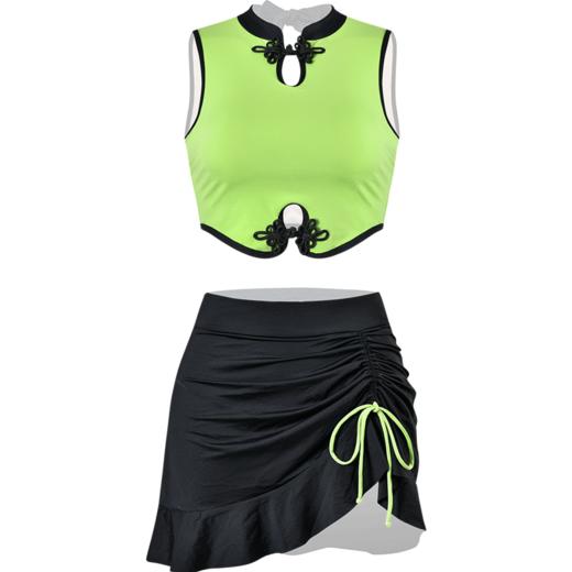 sisia2023新款泳衣女夏魅力中国风性感显瘦海岛度假温泉分体泳衣 商品图4