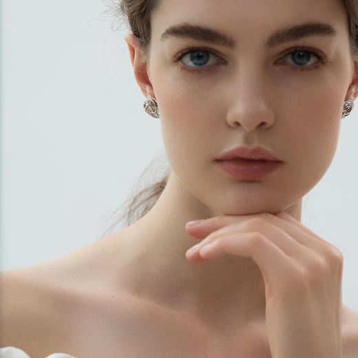 盐岛	琼花系列单花耳钉 商品图3