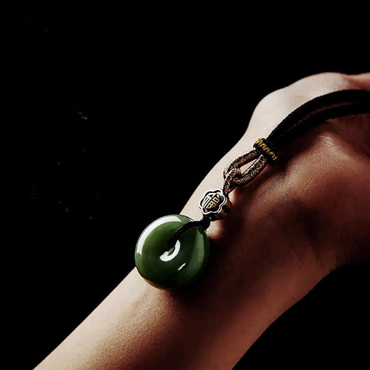 福气圆满和田玉平安扣 商品图1