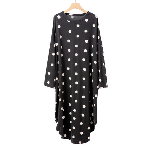 波点长袖连衣裙 商品图1