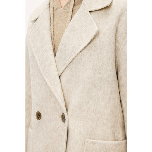 【严选】诗凡黎冬浴袍式中长款H廓形大衣7EA370871 商品图3