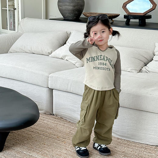 【任选两件/79.9！女童时髦新装】2023儿童连帽卫衣秋装套装，轻薄时尚，追随韩国潮流，穿上时髦薄款童装。ryzbsh 商品图4