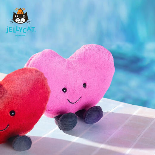 Jellycat 趣味桃红色爱心 11cm 商品图1
