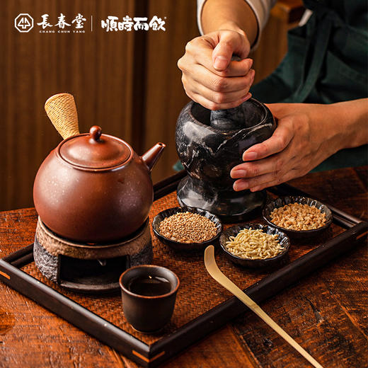 顺时而饮 | 侧把大壶 简约素雅 可用明火/炭火/电陶炉（赭色） 商品图2