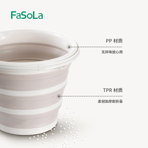 FaSoLa可折叠水桶加厚手提家用大容量便携式户外旅游学生宿舍桶盆 商品图11