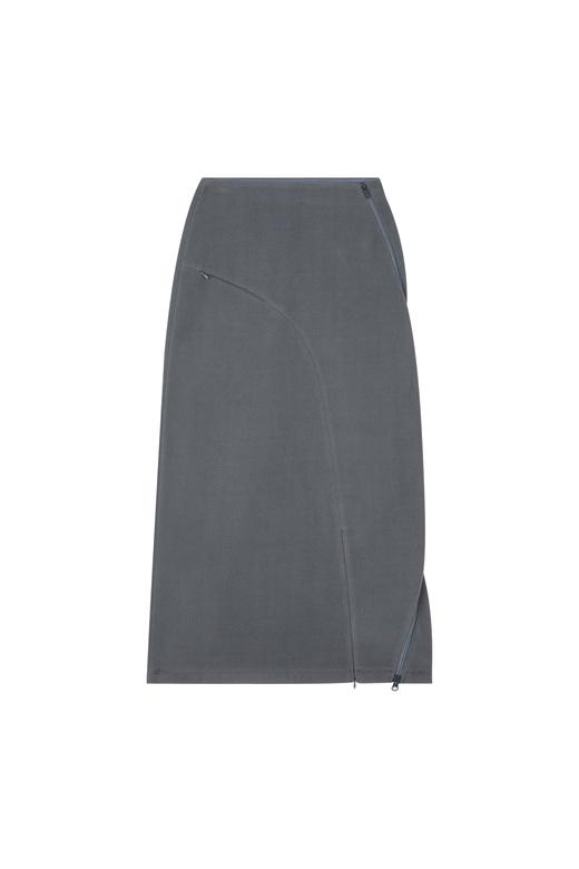 oneup弧线摇粒绒半身裙 商品图6