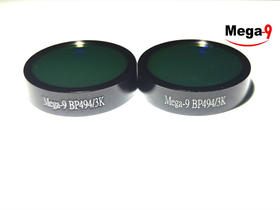 BP494/03K OD5@400-700 T>80% Φ25.4*6 带通滤光片 （带套圈）