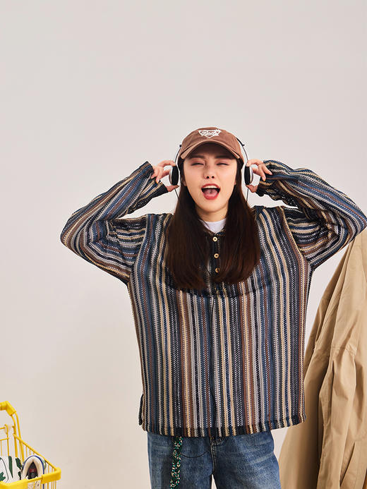 OADB/A14425A004/网格罩衫外套 商品图1