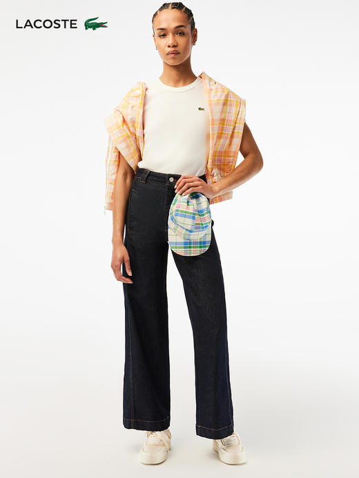 【海南专供价】Lacoste法国鳄鱼女装新款时尚百搭长裤微喇牛仔裤HF0146-10 商品图2