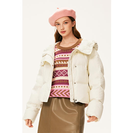 【严选】诗凡黎冬基础版短款通勤百搭羽绒服7E9380351 商品图4