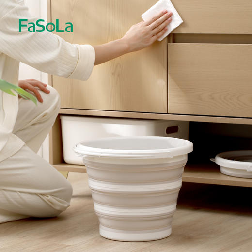 FaSoLa可折叠水桶加厚手提家用大容量便携式户外旅游学生宿舍桶盆 商品图2