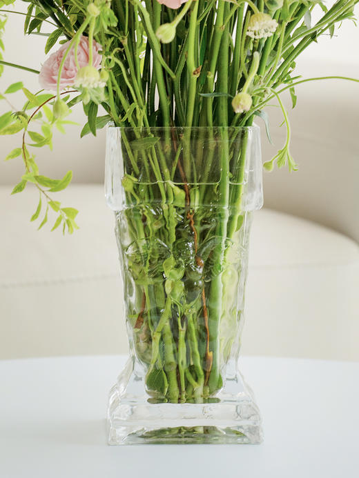 稀奇艺术罗马之心古典复古方形水晶玻璃花瓶客厅摆件 商品图3